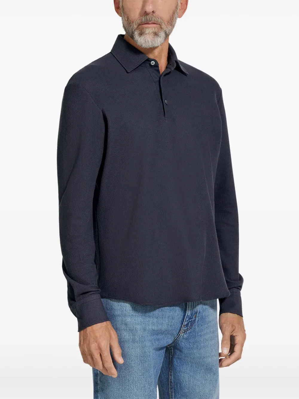 Zegna Katoenen poloshirt - Blauw