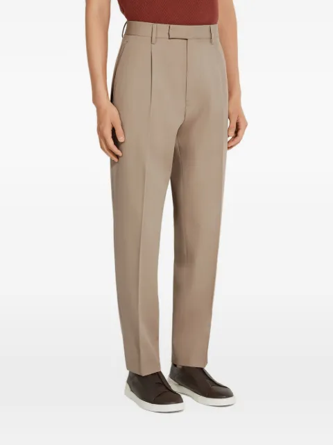Zegna cotton and wool trousers