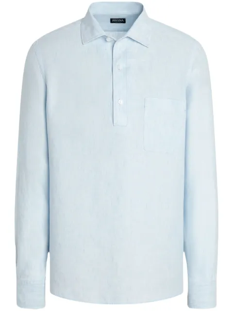 Zegna camisa Oasi Lino