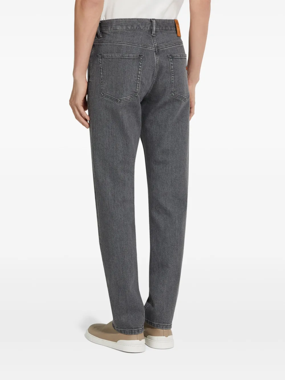 Zegna Roccia jeans met stonewashed-effect Grijs