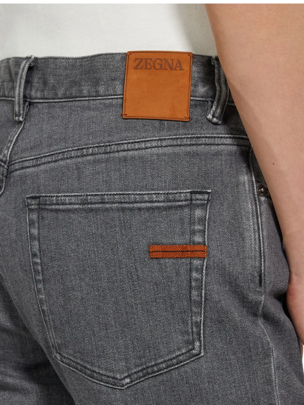 Zegna Roccia jeans met stonewashed-effect Grijs