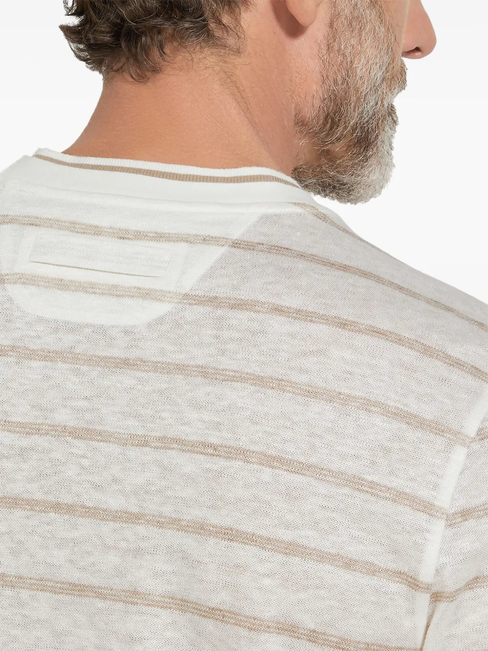 Zegna Linnen T-shirt Wit