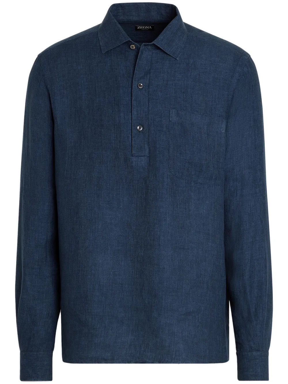 Zegna Oasi Lino shirt | Blue | Image 1