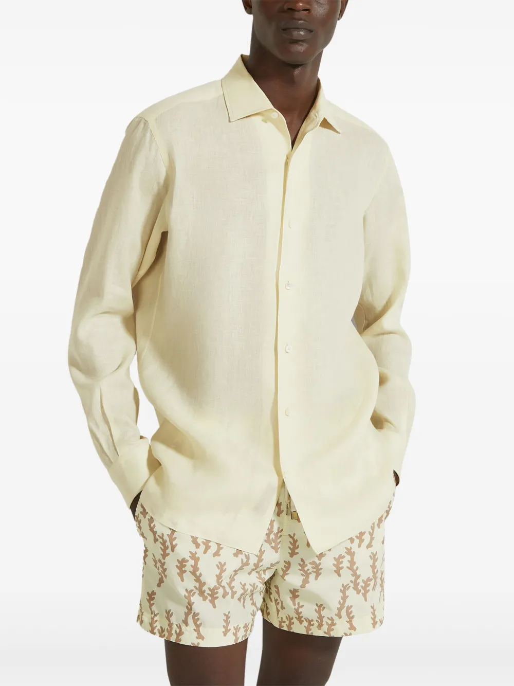 Zegna Oasi overhemd - Geel
