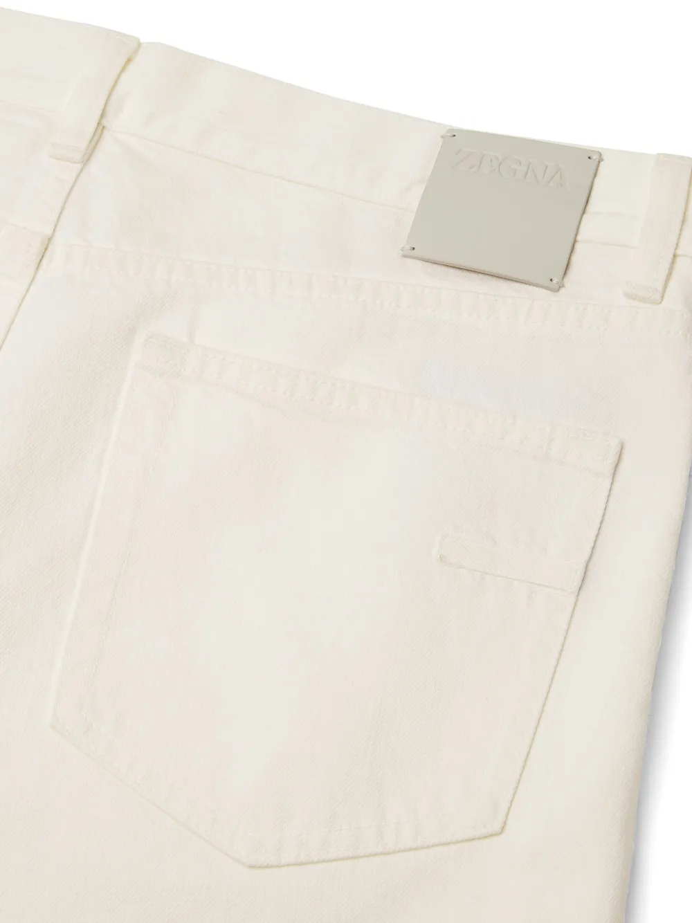 Zegna Roccia jeans met stonewashed-effect Wit