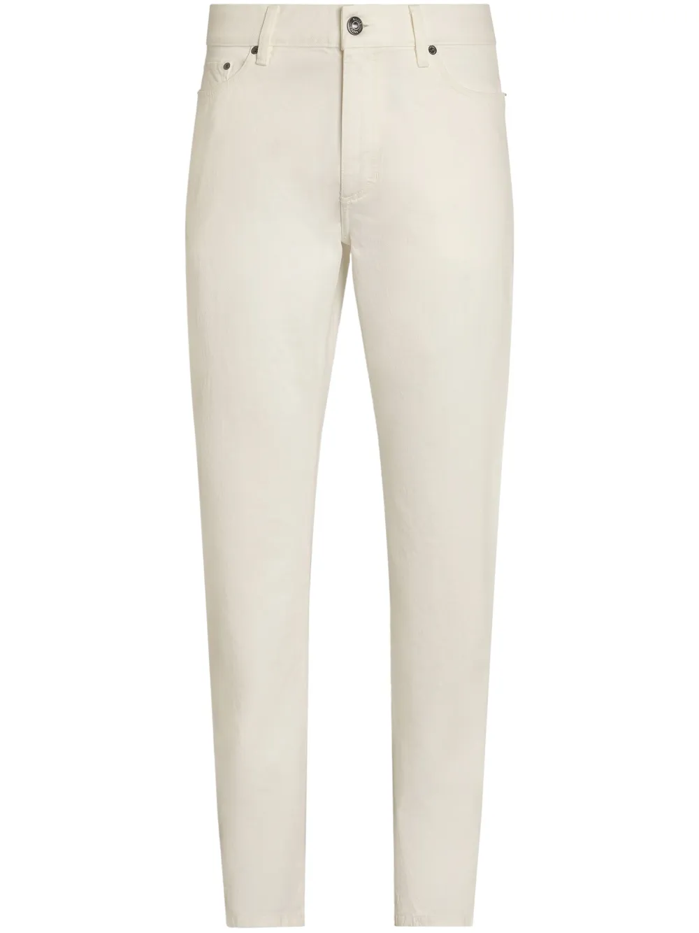 Zegna Roccia jeans met stonewashed-effect Wit
