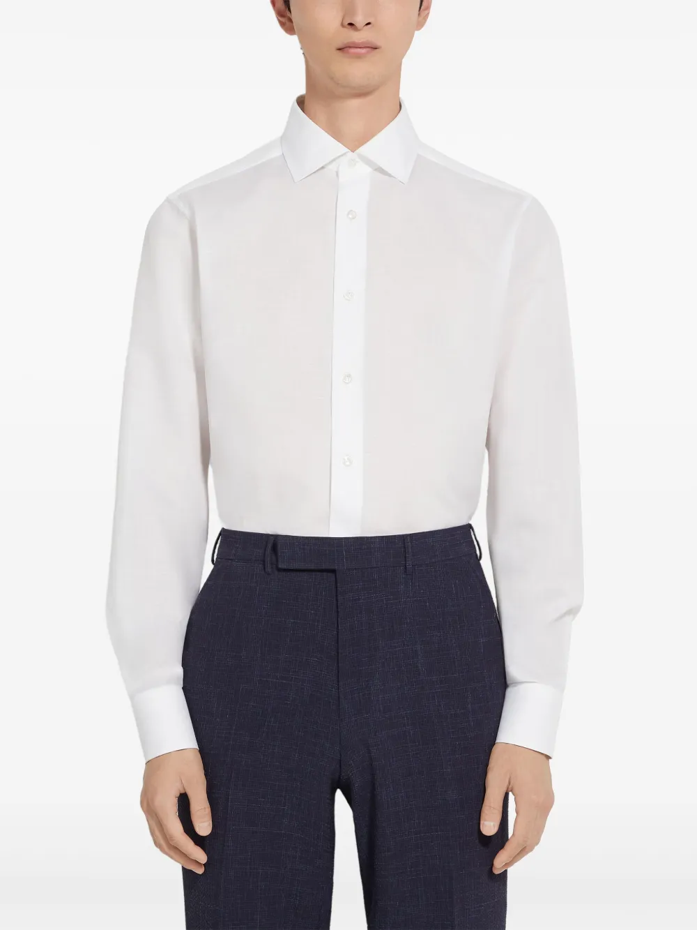 Zegna Centoventimila cotton-linen shirt | Image 2