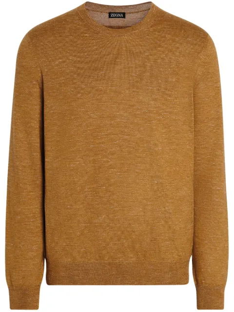 Zegna mélange crew-neck sweater