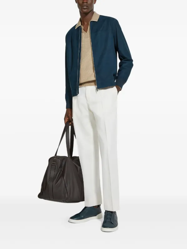 Zegna ボンバージャケット | ブルー | FARFETCH JP