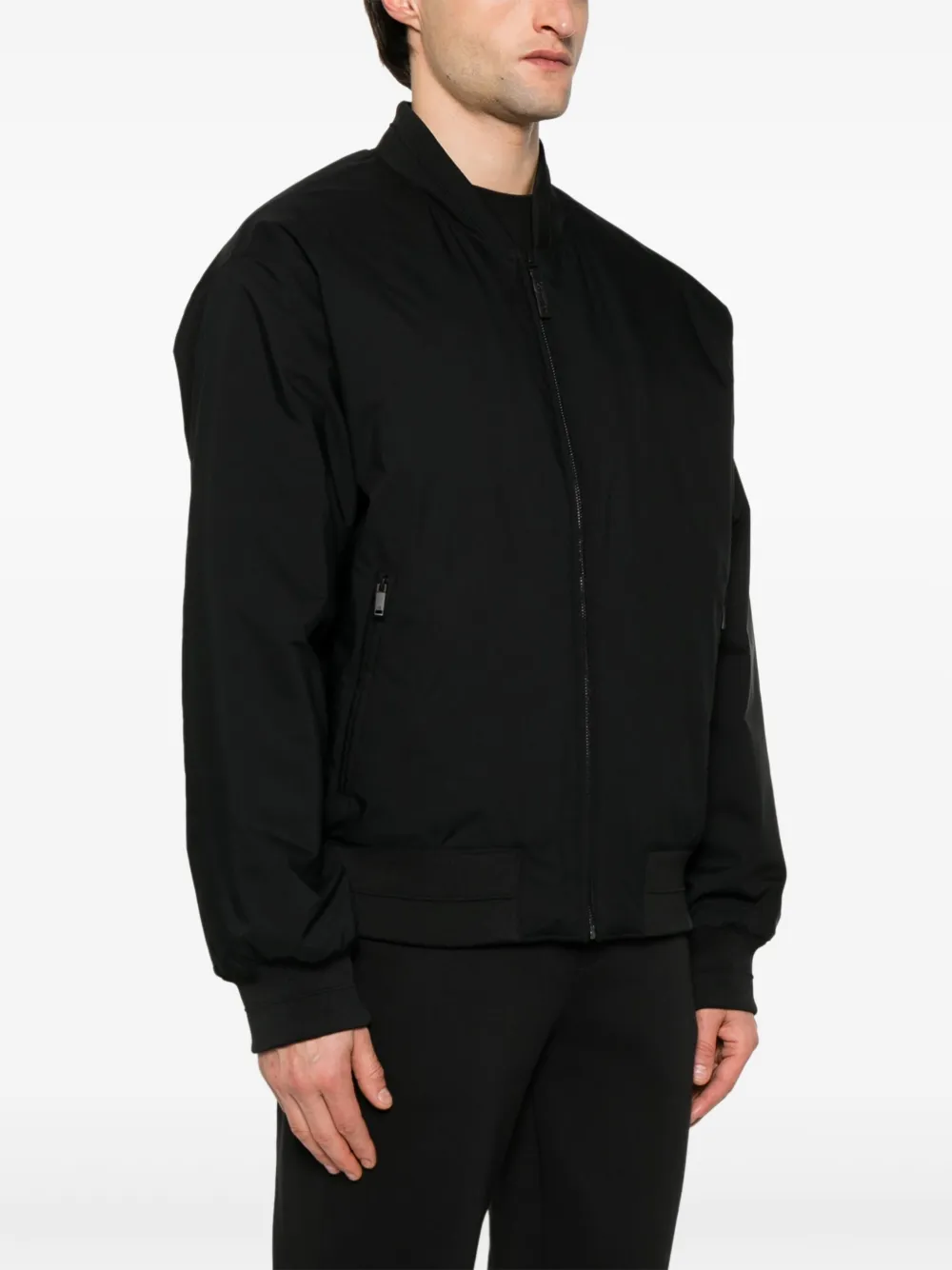 Calvin Klein Bomberjack met logopatch Zwart