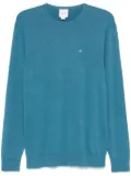 Calvin Klein logo-embroidered sweater - Blue