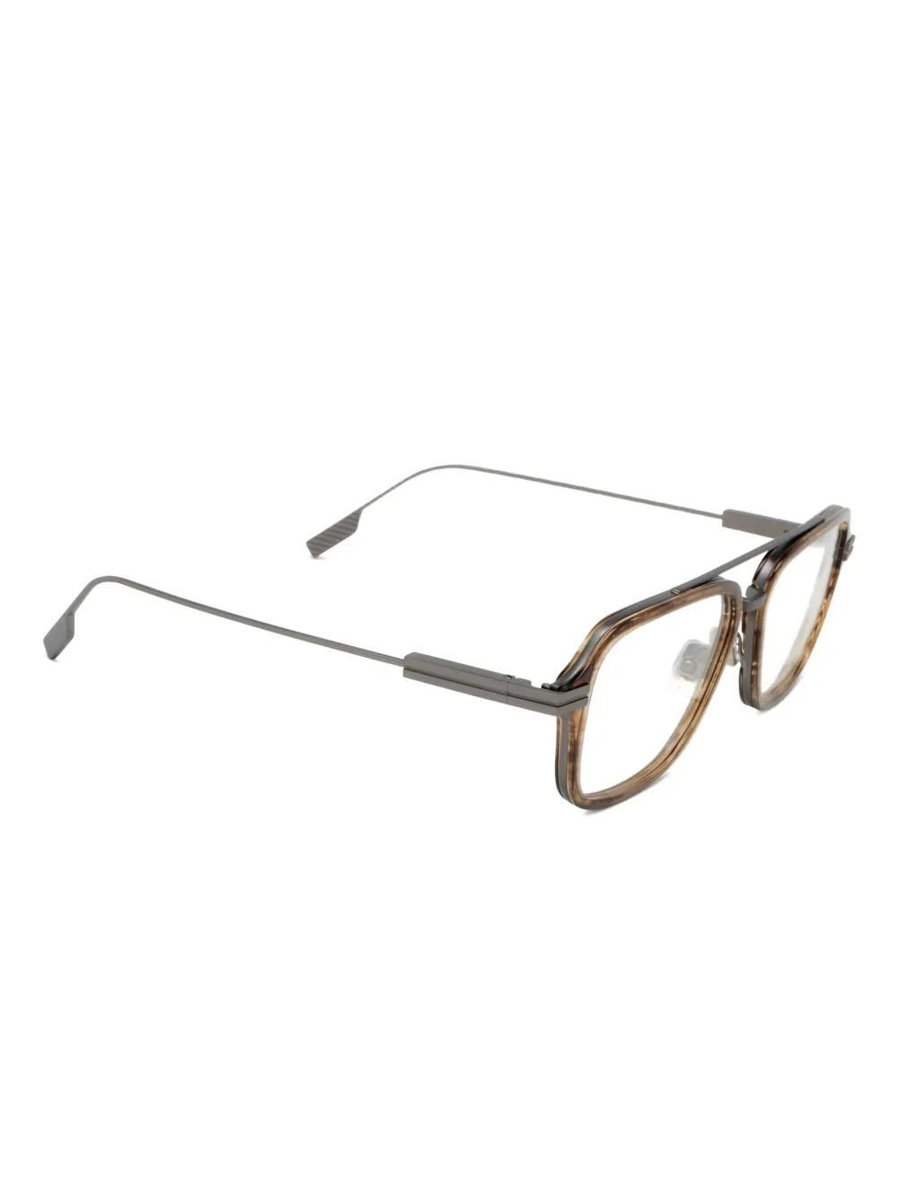Zegna lunettes de vue à monture géométrique | Image 2