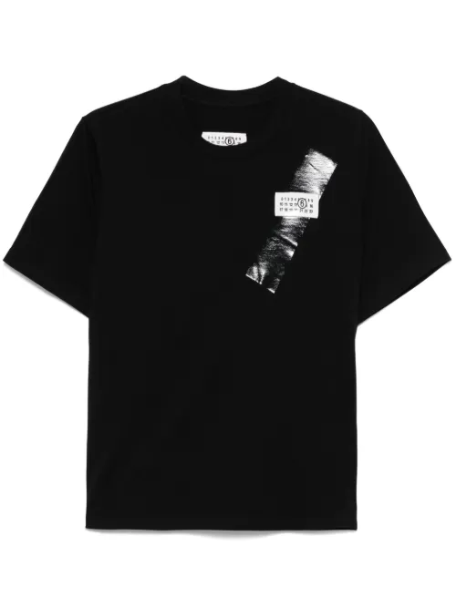 Chemise à numéro signature - MM6 Maison Margiela - Modalova