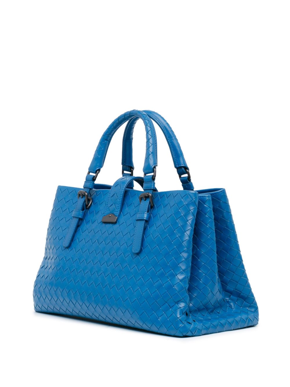 Bottega Veneta Pre-Owned 2012-2024 Small Intrecciato Roma satchel - Blauw