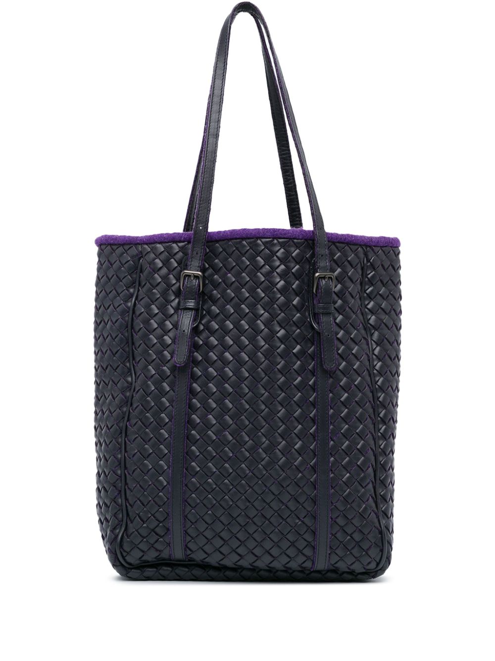 Bottega Veneta Pre-Owned 2010 Leather Intrecciato tote bag - Purple