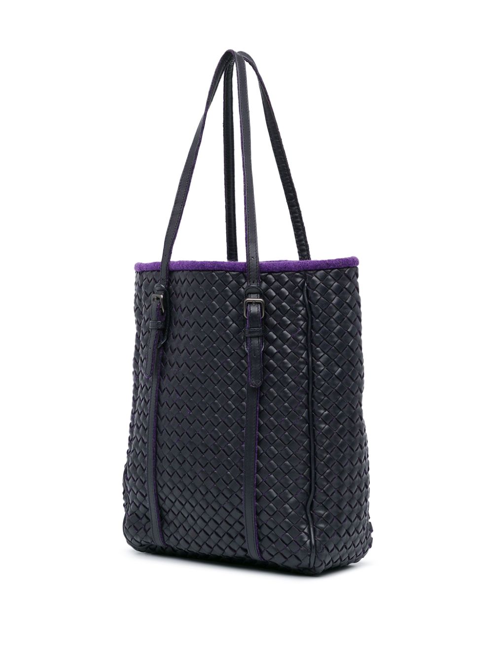 Bottega Veneta Pre-Owned 2010 Leather Intrecciato tote bag - Purple