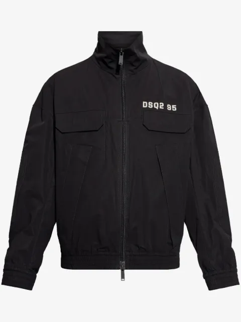 DSQUARED2 chamarra con logo estampado