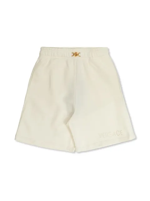 Versace Kids Sangallo-emnroidered track shorts