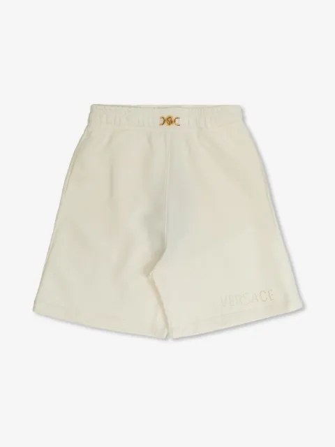 Versace Kids shorts deportivos con bordado Sangallo