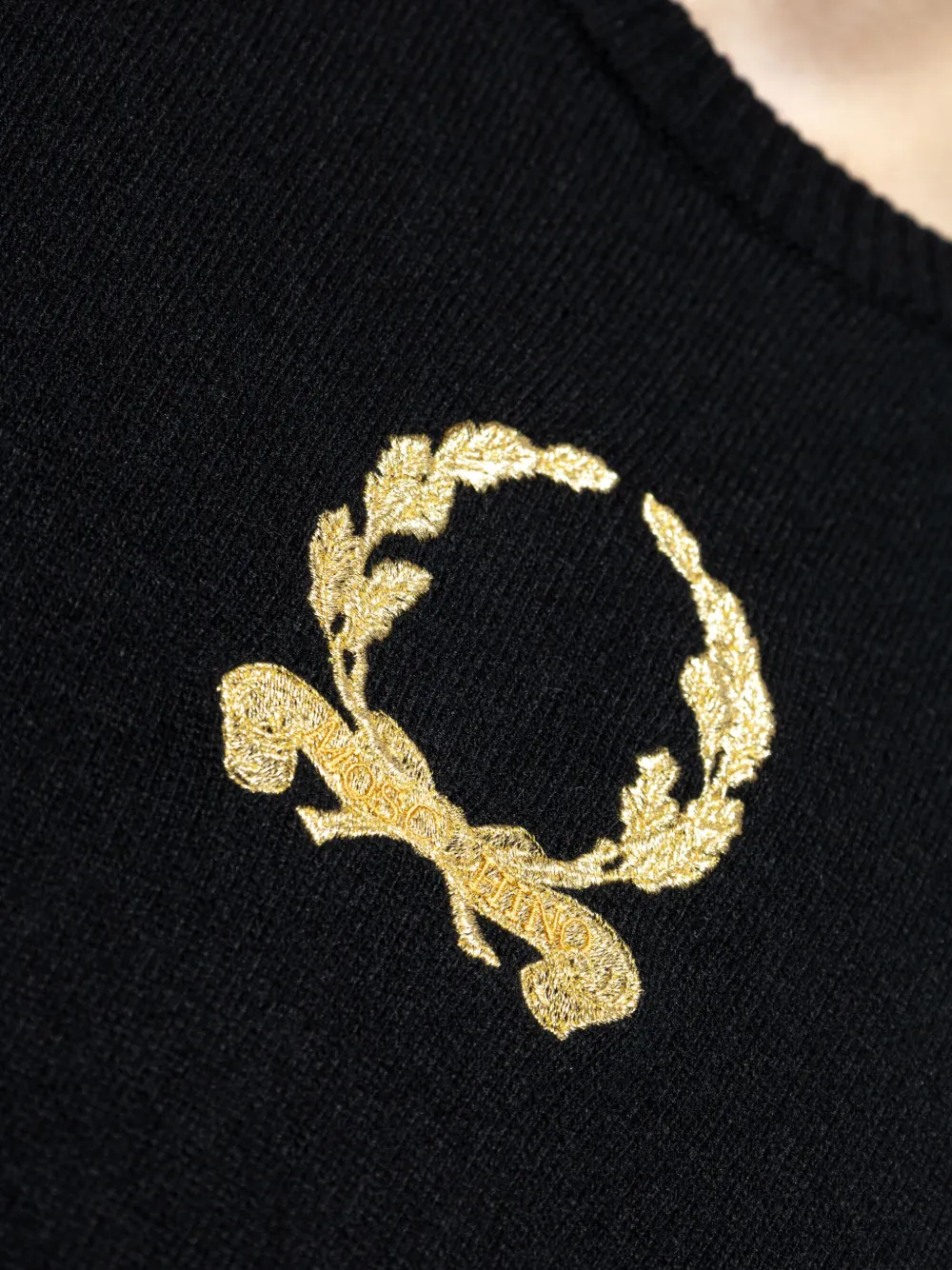Moschino Trui met geborduurd logo Zwart