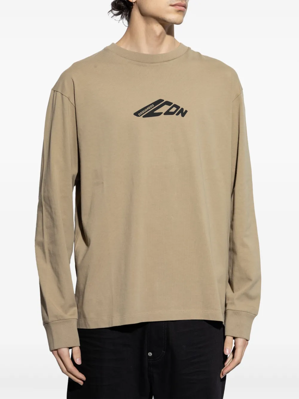 DSQUARED2 T-shirt met print Beige