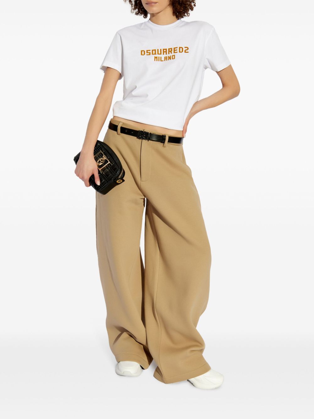 DSQUARED2 Icon-print trousers - Beige