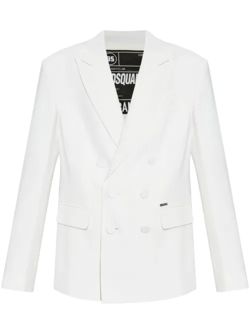 Blazer à plaque logo - DSQUARED2 - Modalova