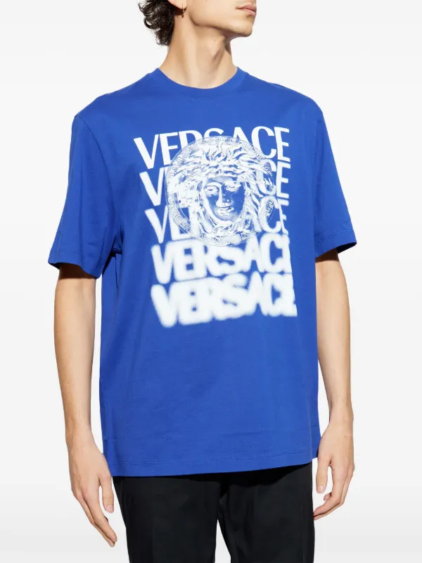 Versace Medusa Medallion T-Shirt | Blue | FARFETCH