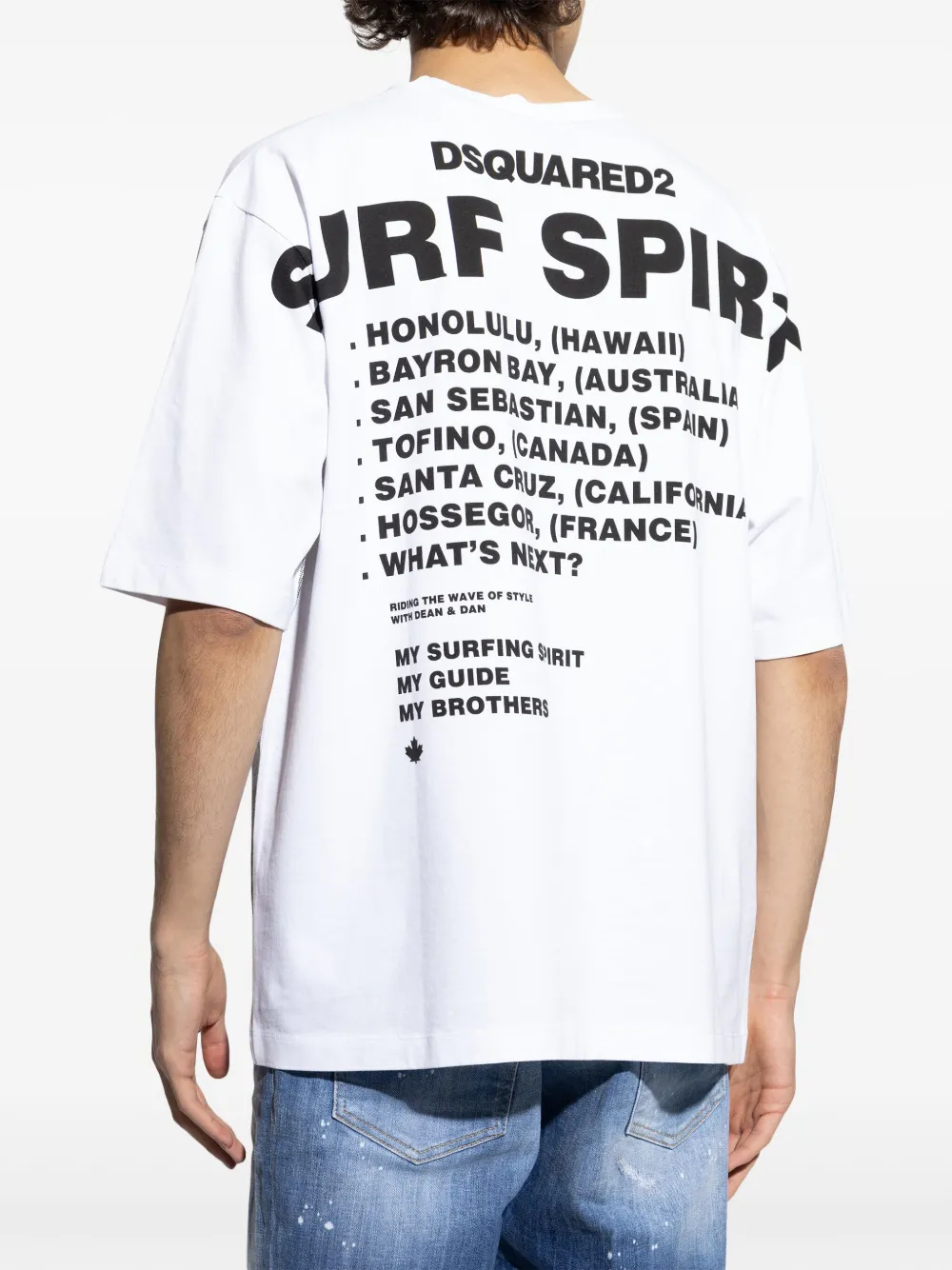 DSQUARED2 T-shirt met grafische print Wit