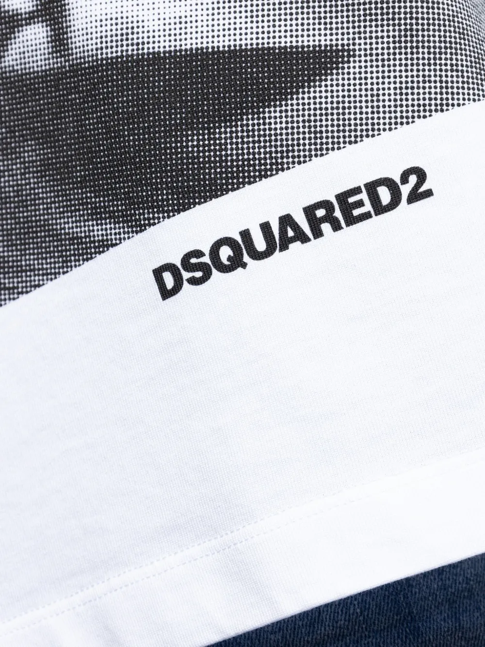 DSQUARED2 T-shirt met grafische print Wit