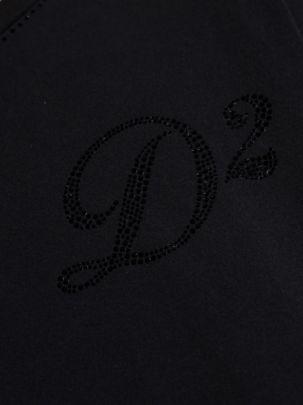 DSQUARED2 T-shirt verfraaid met logo Zwart