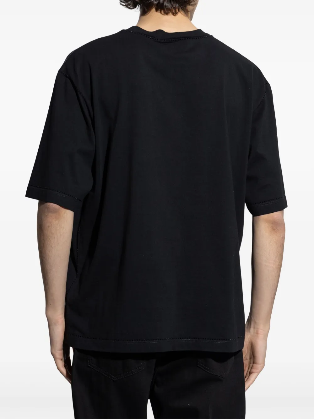 DSQUARED2 T-shirt verfraaid met logo Zwart