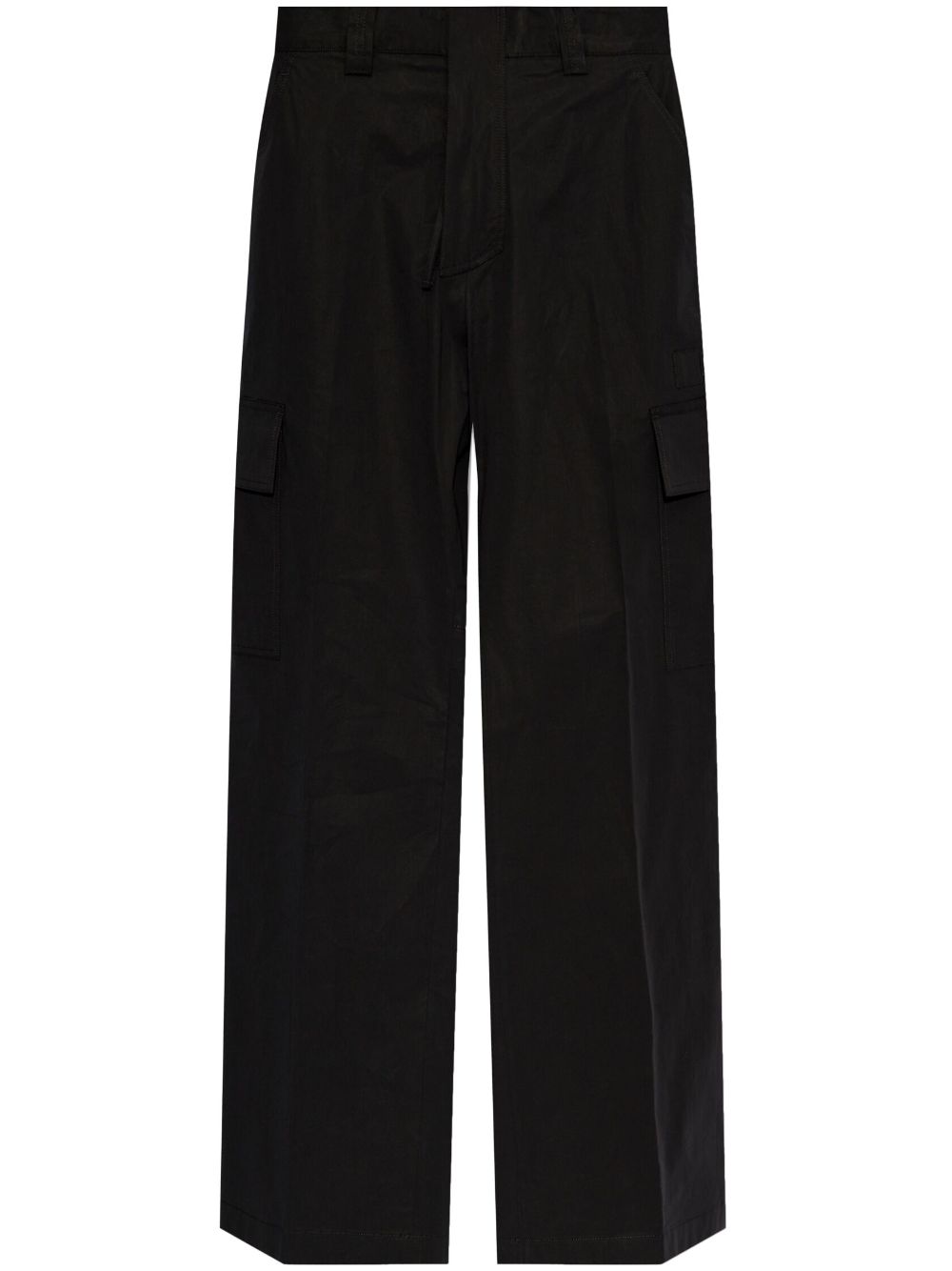 logo-embroidered cargo trousers