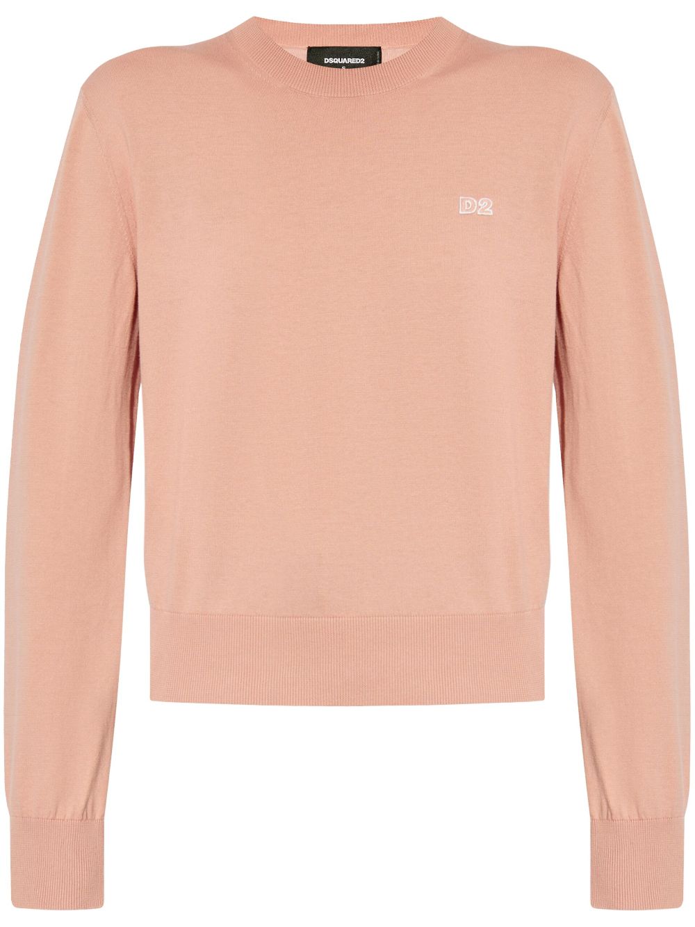 DSQUARED2 Trui met geborduurd logo Roze