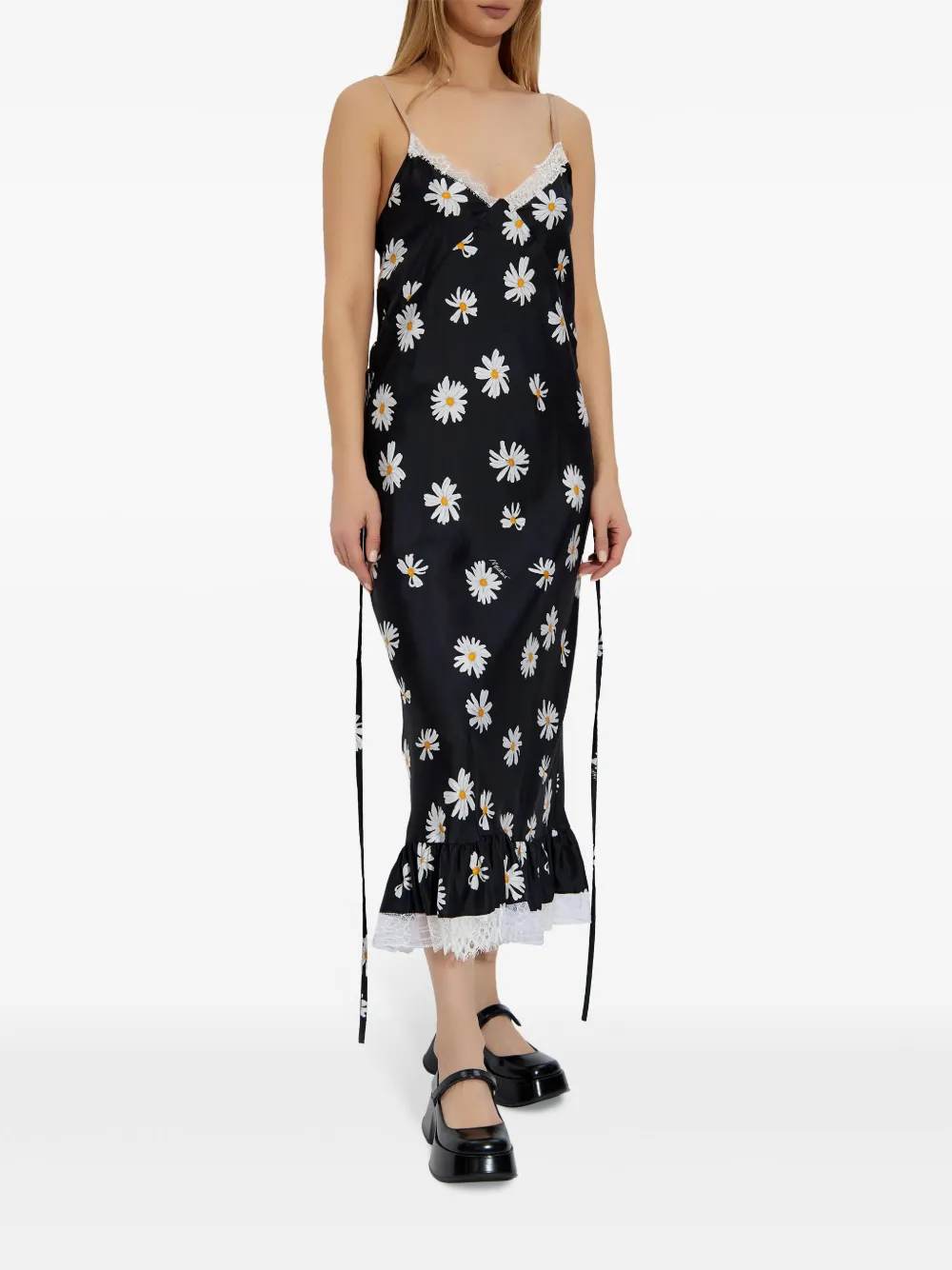 Moschino Midi-jurk met print Zwart