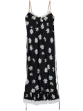 Moschino daisy-print midi dress - Black