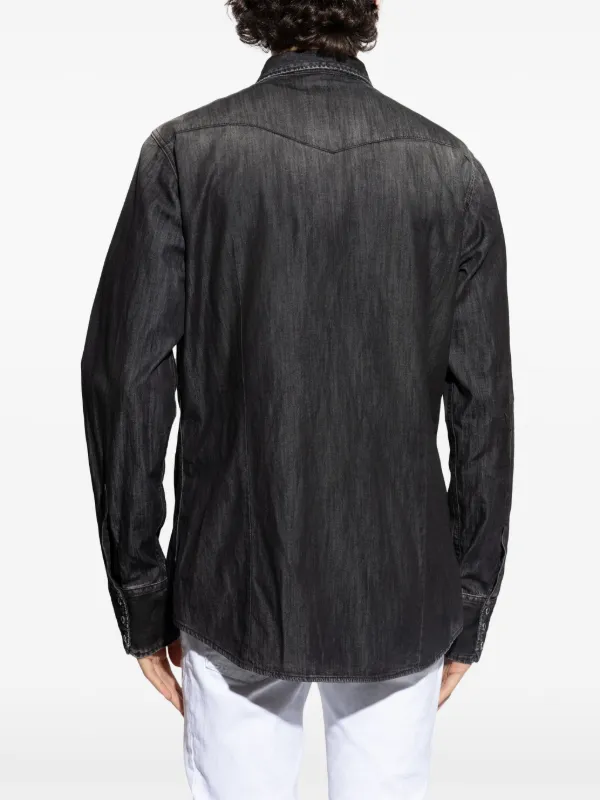 DSQUARED2 Distressed Shirt | Black | FARFETCH