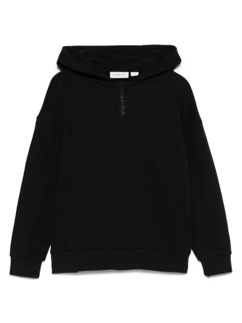 Calvin Klein Kids logo-embroidered hoodie