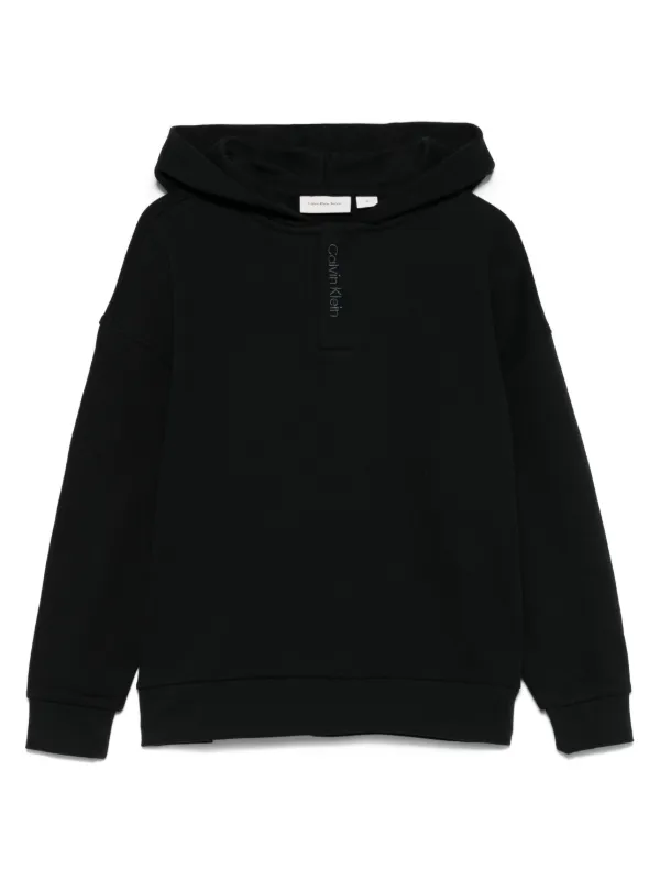 Calvin Klein Kids logo-embroidered Hoodie Black FARFETCH TR