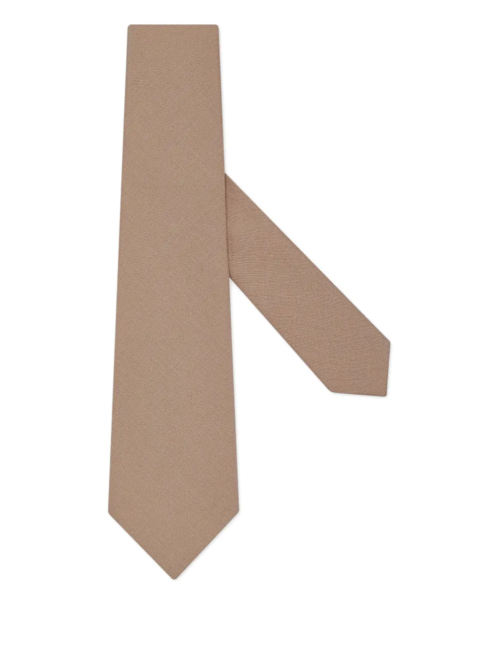 Zegna Linen Tie In Neutral