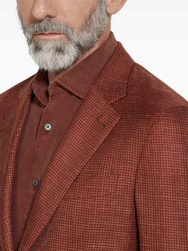 Zegna シングルジャケット | ブラウン | FARFETCH JP