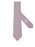 Zegna bee-print silk tie - Pink