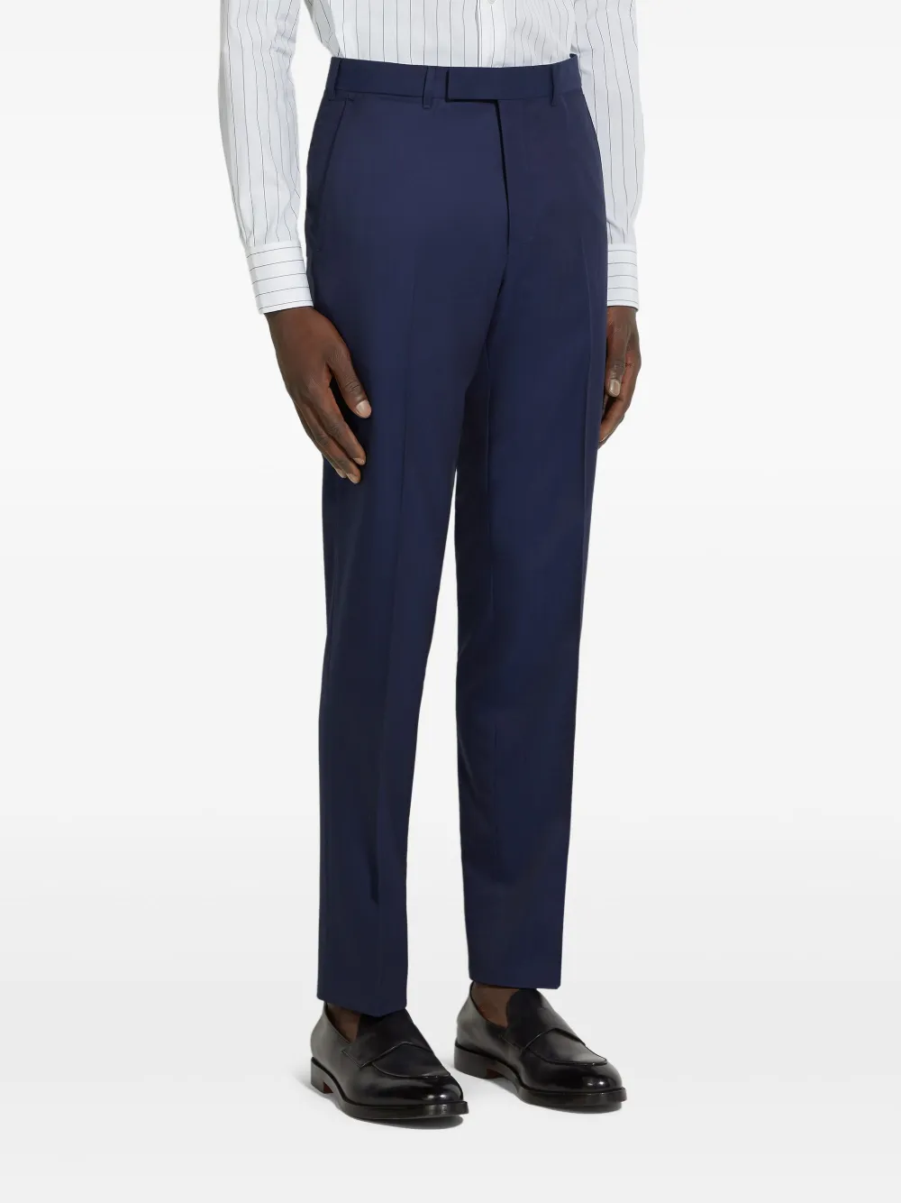 Zegna Centoventimila Single-breasted Wool Suit In 蓝色