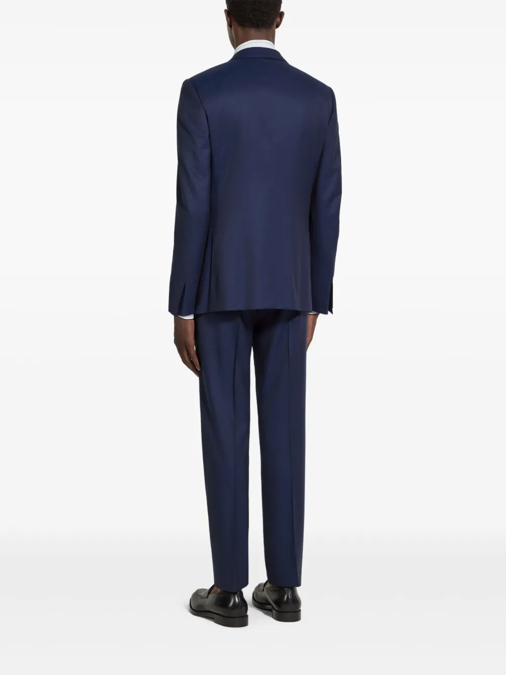 Zegna Centoventimila Single-breasted Wool Suit In 蓝色