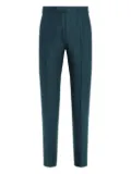 Zegna linen tailored pants - Blue