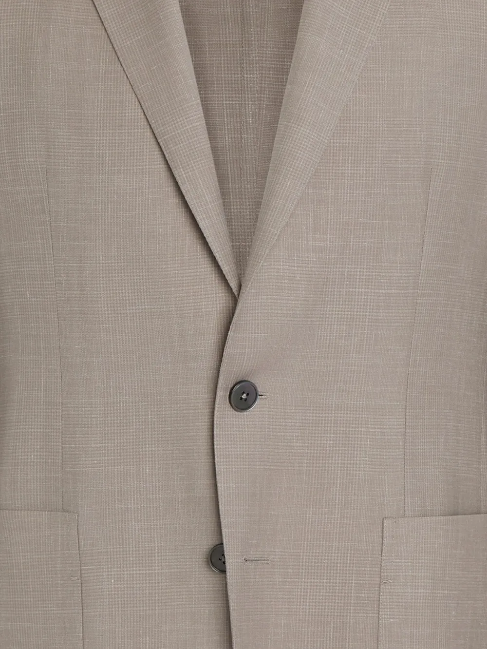 Zegna Blazer met enkele rij knopen - Beige