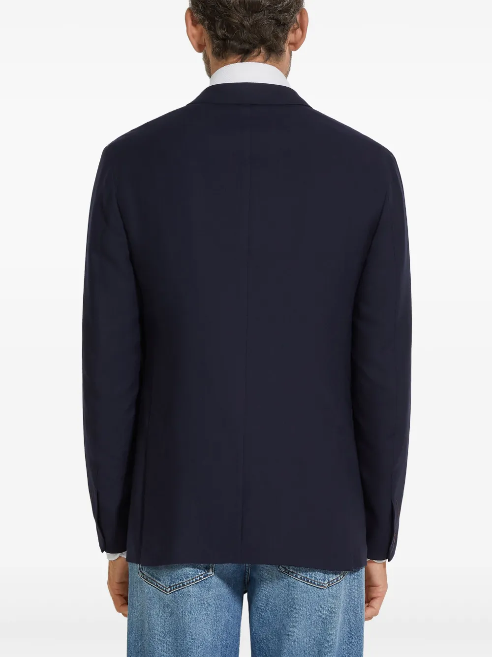 Zegna Kasjmier blazer Blauw