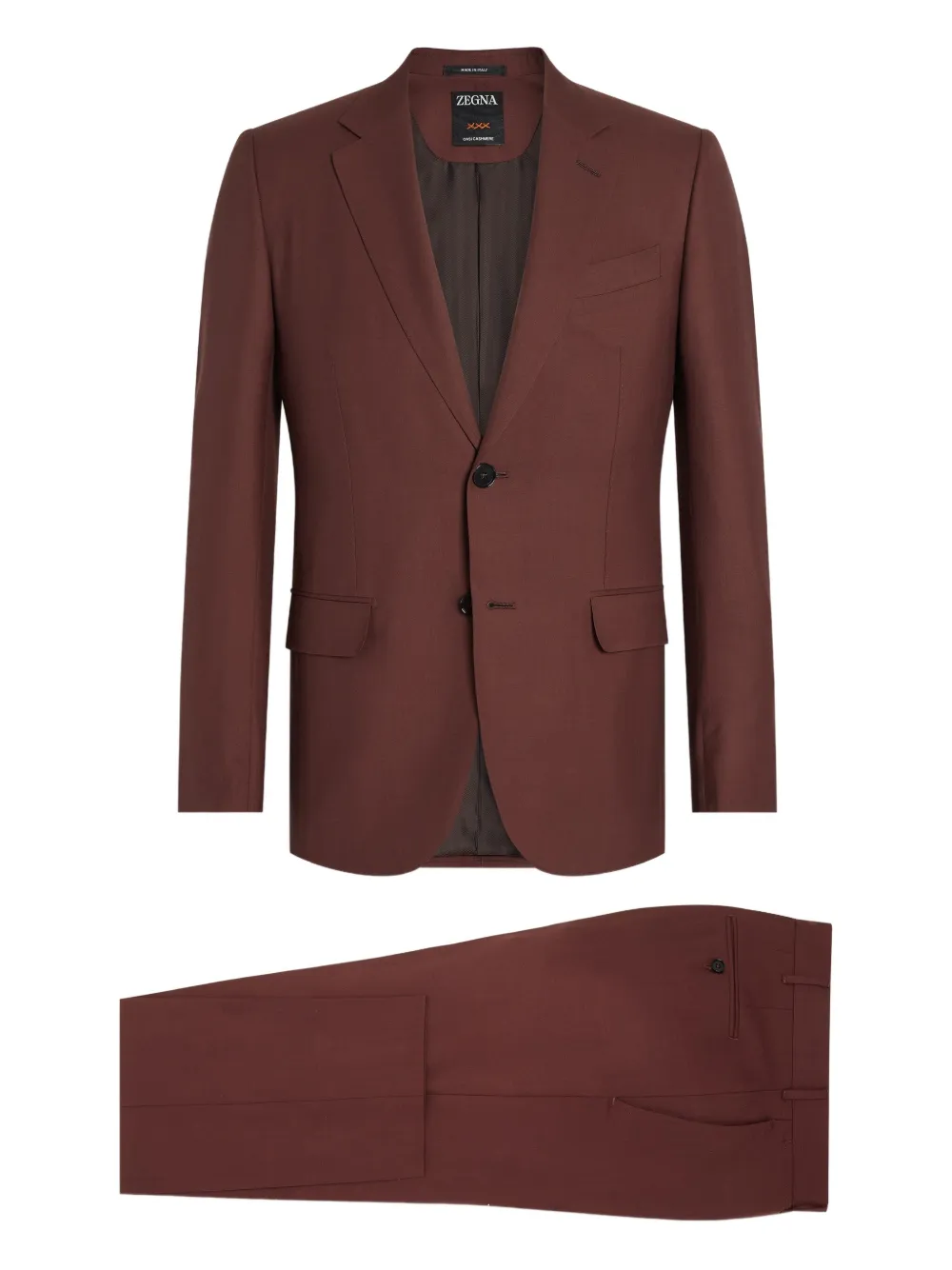 Zegna Oasi cashmere suit | Brown | Image 1