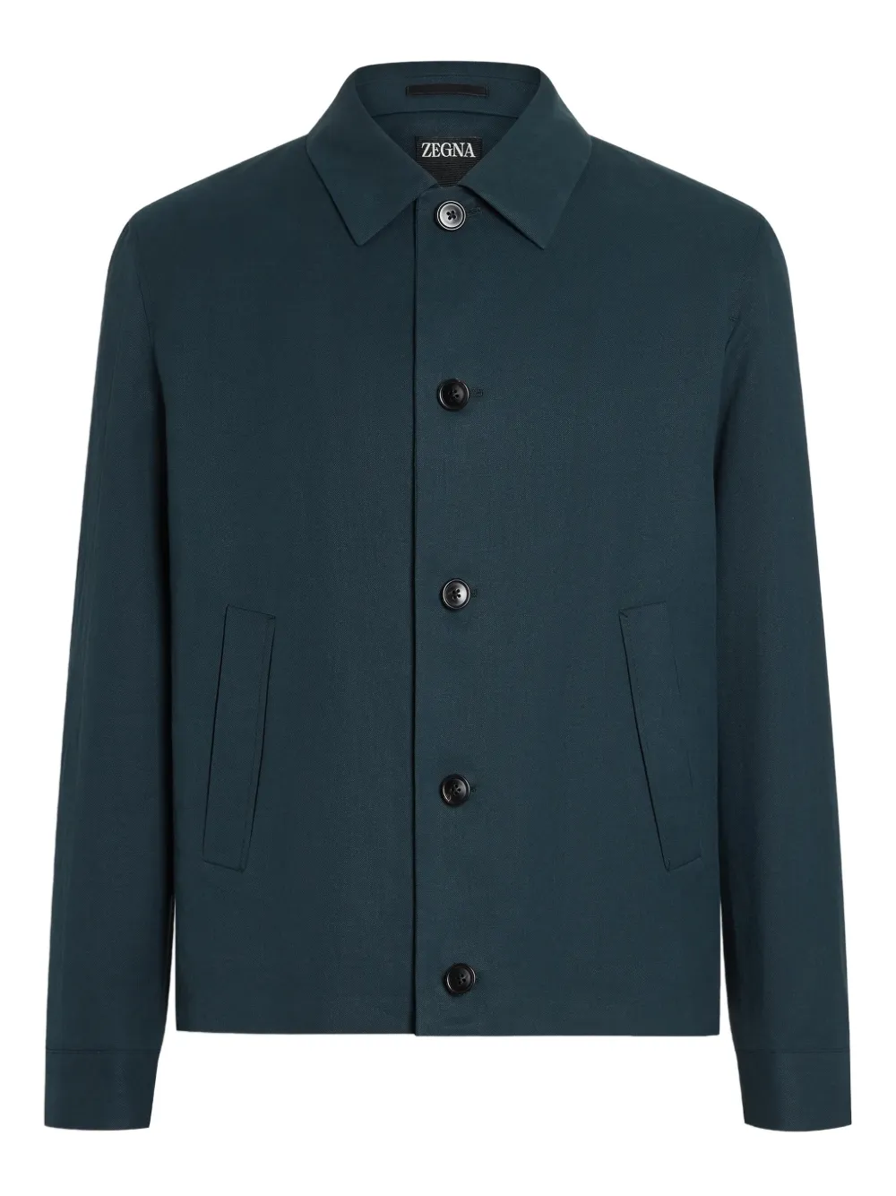 button-up linen jacket