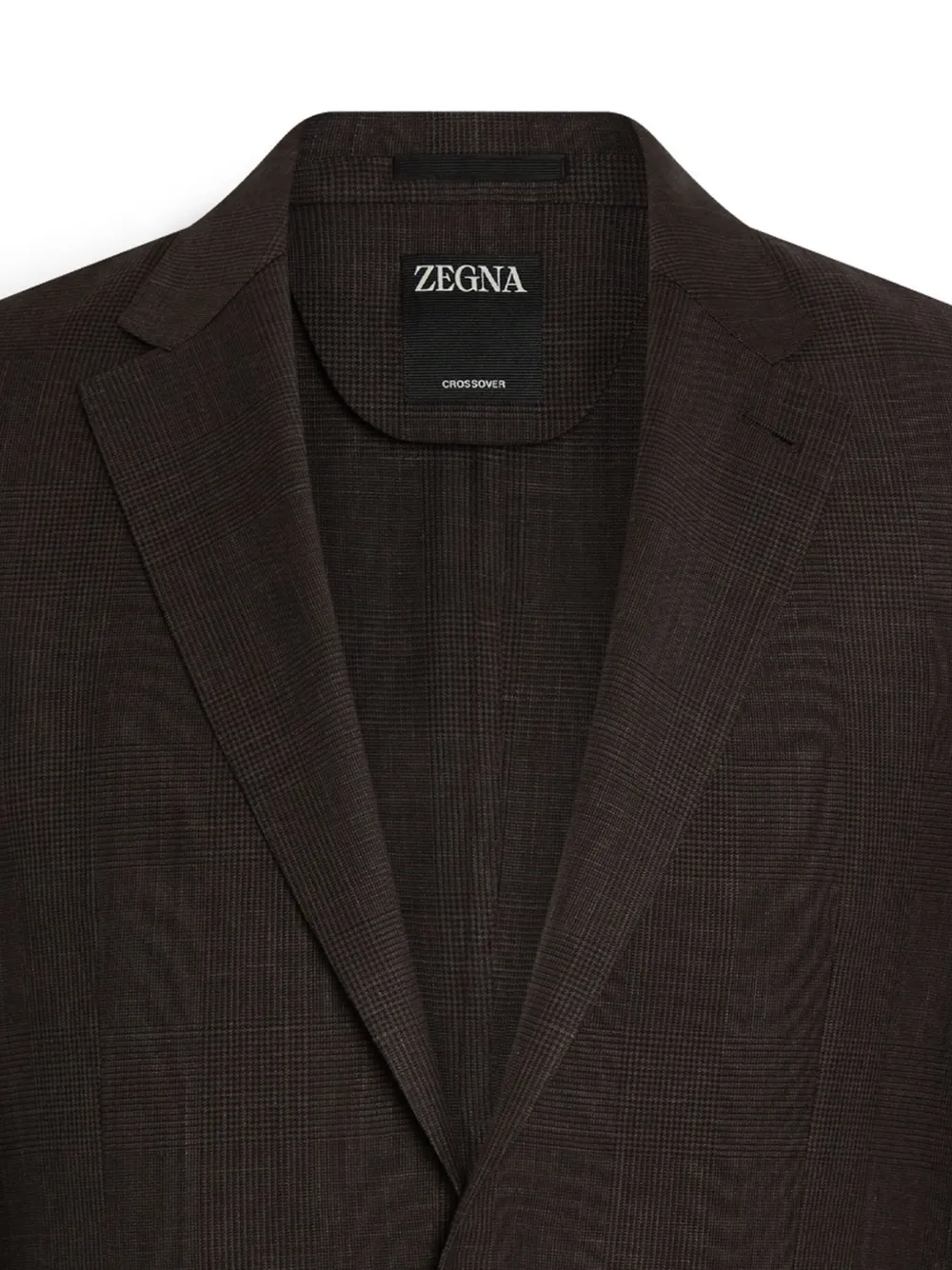 Zegna Blazer met enkele rij knopen Bruin